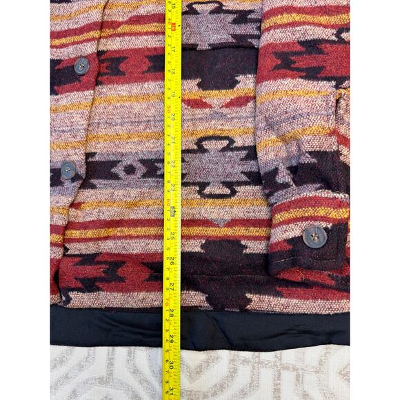 Perch Blu Pepper Aztec Western Jacket Women's plus Size 3XL Red Button Cowgirl - Picture 3 of 7